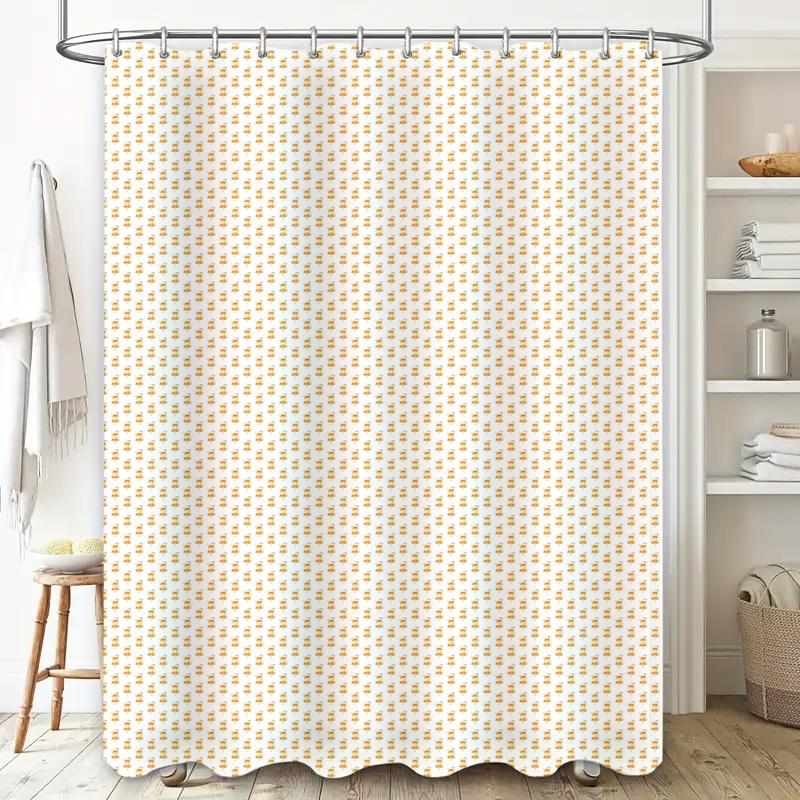 Shower Curtain Set Waterproof Farmhouse Bathroom Decor Vintage Rustic Floral Pattern Fabric Liner Hooks Included Modern Style