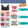 Creative Divorce Design Sticker Decals Collection 50Pcs Auto Adhesive Decorative Labels For Phone Technology Accessories Multicolor