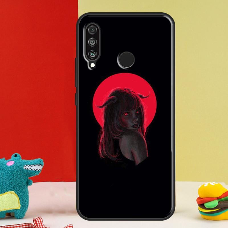 Devil Girl Woman For Huawei Nova 5T 9 10 SE 12i 12s 11i Y91 Y90 Y60 Y70 Y72 Y61 P60 P30 Pro P20 P40 Lite Case