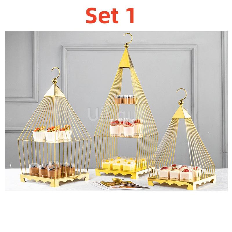 table display rack bread table fruit tray Gold Dim sum Creative cake rack Snack decoration Dessert rack cake decorating tools