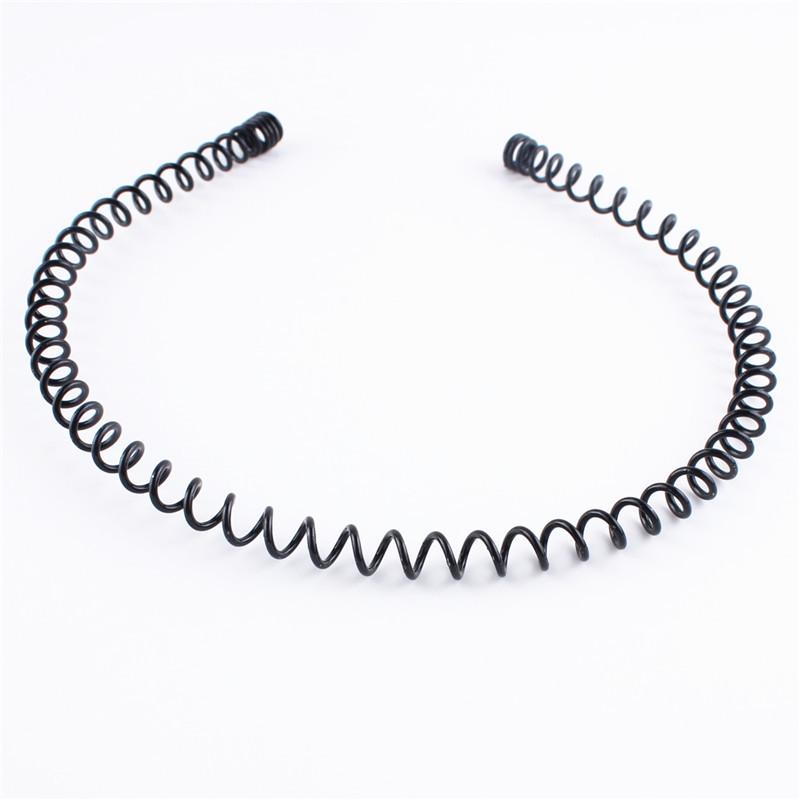 

Унисекс Волнистая Черная Спортивная Повязка на Голову с Карманом для Карты