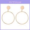 Fashionable Alloy Hoop Earrings For Women Trendy Geometric Statement Jewelry