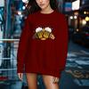 The New Autumn Ladies Beer Pattern Sweatshirt Casual Sportswear Fashionable and Comfortable Outdoor Personality Round Neck Sweatshirt