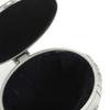 Oval Jewelry Organizer Box Emboss Alloy Trinket Jewelry Box  For Rings Necklaces Earrings
