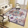 Home American Retro Large Area Living Room Decoration Carpet Thickened Soft Bedroom Carpets Washable Ethnic Wind Cloakroom Rug
