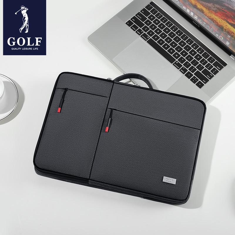 Men's 14-inch Golf Laptop Bag: Lightweight, Shockproof Single Shoulder Backpack & Protective Sleeve