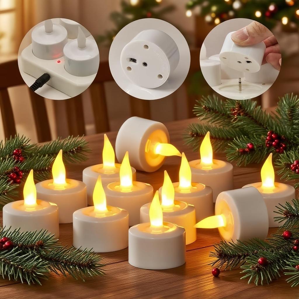 Rechargeable Flameless LED Candle Light with Shade, Rechargeable Lighting Fixture with Candle Base for Indoor and Outdoor Use, Perfect for Weddings,