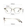 Anti-blue Light Glasses Square Metal Eyewear Women Men Light and Fresh Eyeglasses Blue Light Blocking Man Lady Computer Eyeglas