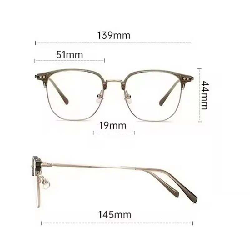 Anti-blue Light Glasses Square Metal Eyewear Women Men Light and Fresh Eyeglasses Blue Light Blocking Man Lady Computer Eyeglas