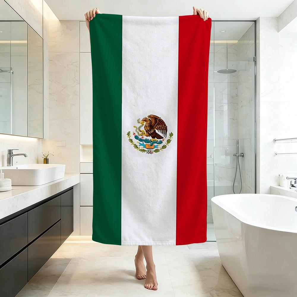 Flag M-Mexico Towel Five-Star Hotel Quality Eco-Friendly Ultra Soft Thick Towels & Beach Towels