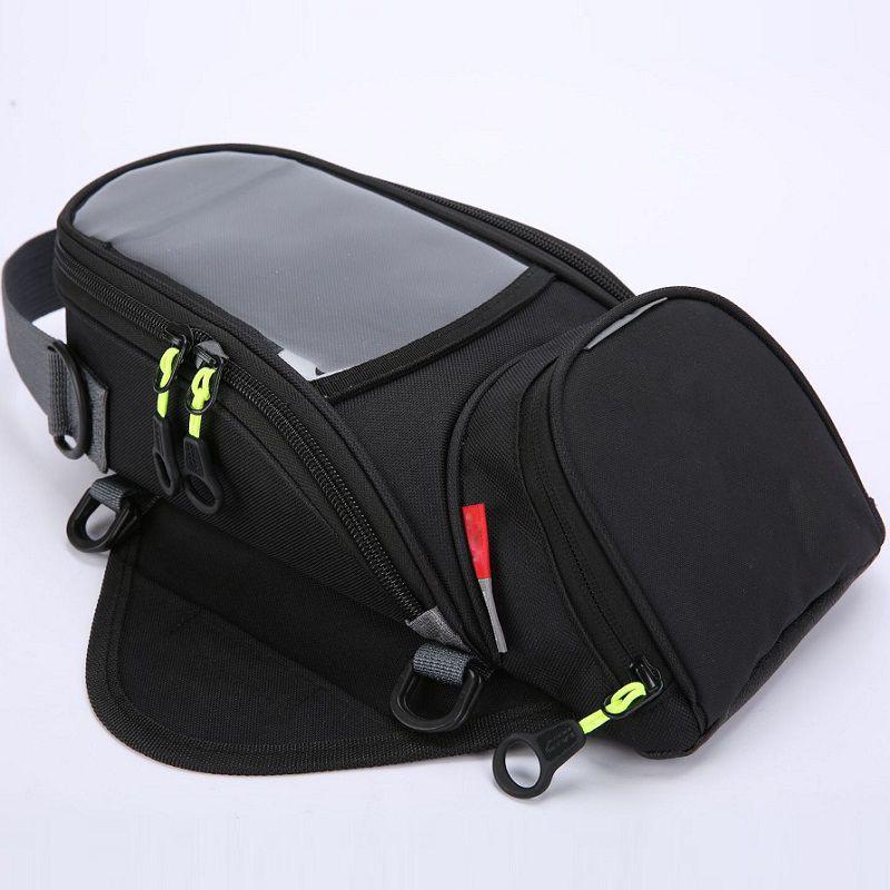 Stylish Waterproof Black Motor Tank Bag Magnetic Motorcycle Bag For Oil Fuel Tank