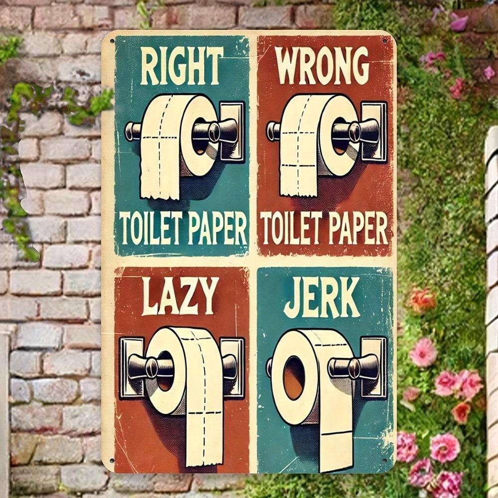 Funny Vintage Metal Tin Sign 8x12 Inch Novelty Wall Decor For Bathroom Bar Garage Farmhouse Man Cave Retro Plaque Home Decoration