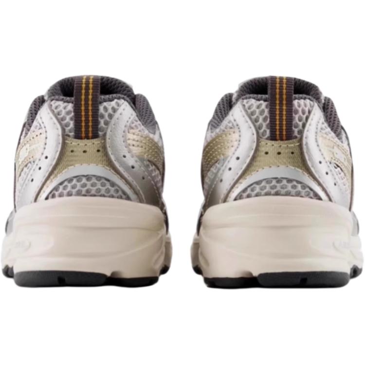 New Balance NB 530 Látkové Retro Ležérne Nízke Bežecké Topánky Detská Teniska Svetlošedá Strieborná PZ530KMW