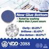 VDD SS6-SS30 Top Quality 2088 Hot-Fix Glass Rhinestones Crystal Flatback 8 Big 8 Small Glitter Stones for Garment Wedding Dress
