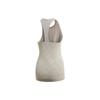 Adidas Essentials Mesh Panel Design Round Neck Sleeveless Sports Vest Women Tops Gray FI8220