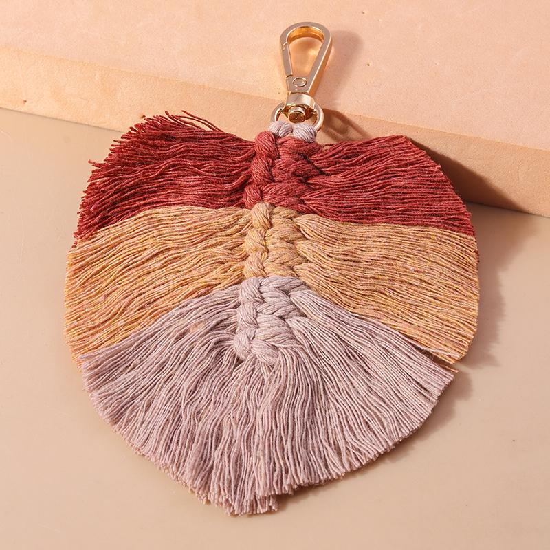 Pretty Tassels Feather Keychain Women Girl Key Ring Pendants for Handbag Decor DIY Handmade Jewelry Gifts