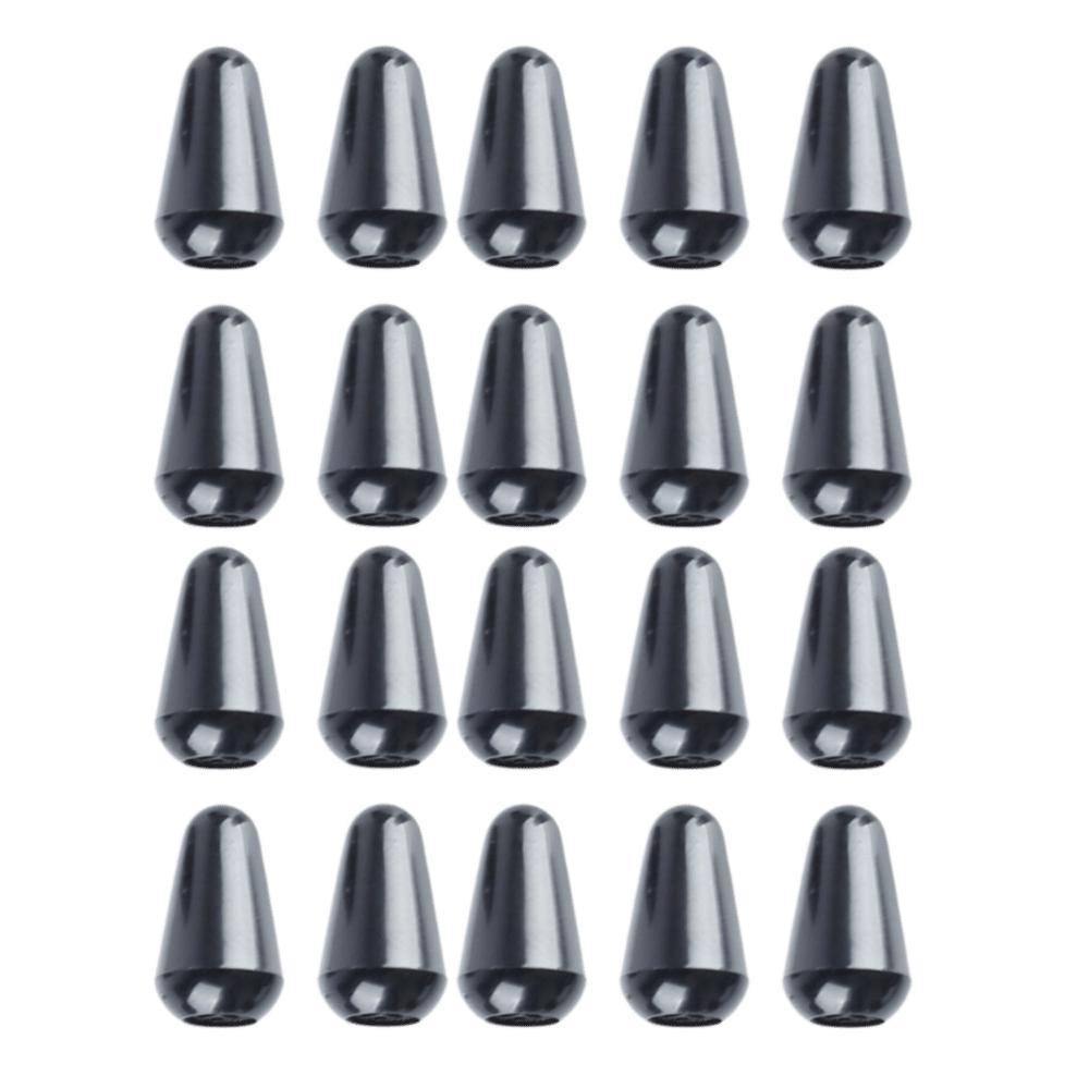 20PCS Plastic Guitar Switch Tips White/Yellow/Black Switch Knob Cap Guitar Accessories