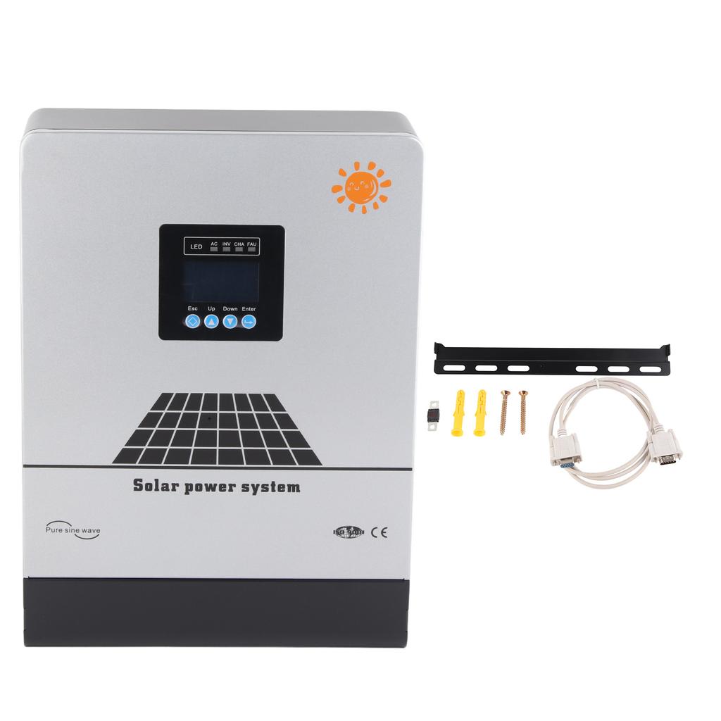 5KW Solar Inverter Pure Sine Wave Inverter DC48V MPPT80A to AC220V 50Hz Built in MPPT Controller
