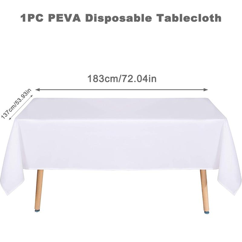 

Прямоугольная скатерть PEVA, накладки на скатерти для свадьбы, Рождества, детского душа, дня рождения, банкетного декора, домашний обеденный стол
