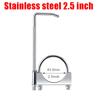 Exhaust Pipe Clamp With Hook Stainless Steel Exhaust Pipe Clamp Hook Universal Exhaust Clamp Hook Car Modification Parts 1 Pcs
