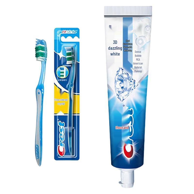 

Crest Soft Bristle Toothbrush & 3D White Toothpaste Set