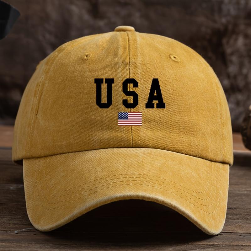 American Printed Baseball Cap for Men and Women, Outdoor Fashion Versatile, Daily Casual Duckbill Cap