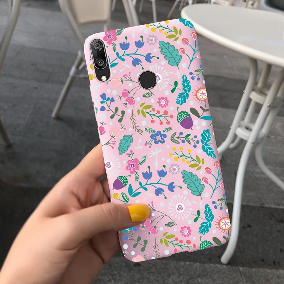 For Huawei Y7 2019 Case Soft TPU Phone Case Y 7 2019 Cover for Huawei Y7 Prime 2019 Silicone Coque Funda Matte Skily Back Shell