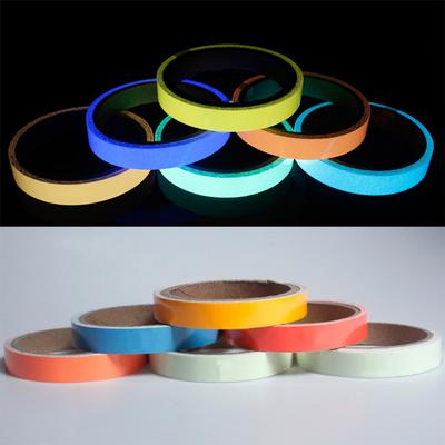 1PC Warning Tape Luminous Tape Self Adhesive PVC Night Vision Glow In Dark Fluorescent Emergency Sticker Popular Wall Sticker  Accessories