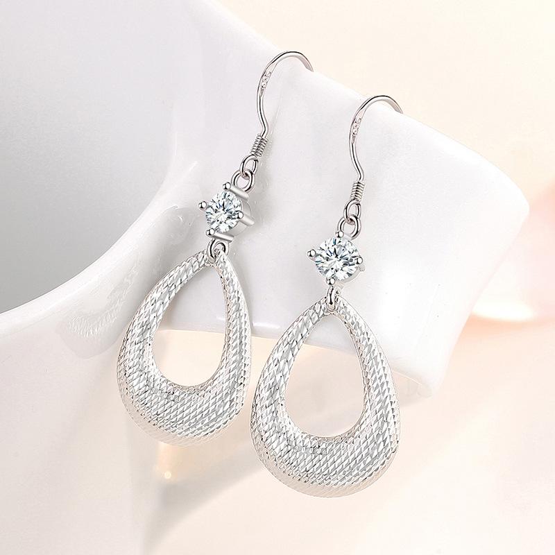 Ohrringe aus 925er Sterlingsilber für Damen, origineller Charme, doppelte Creolen mit Pavé-Zirkonia, feiner Verlobungs- und Jahrestagsschmuck, Geschenk 5355