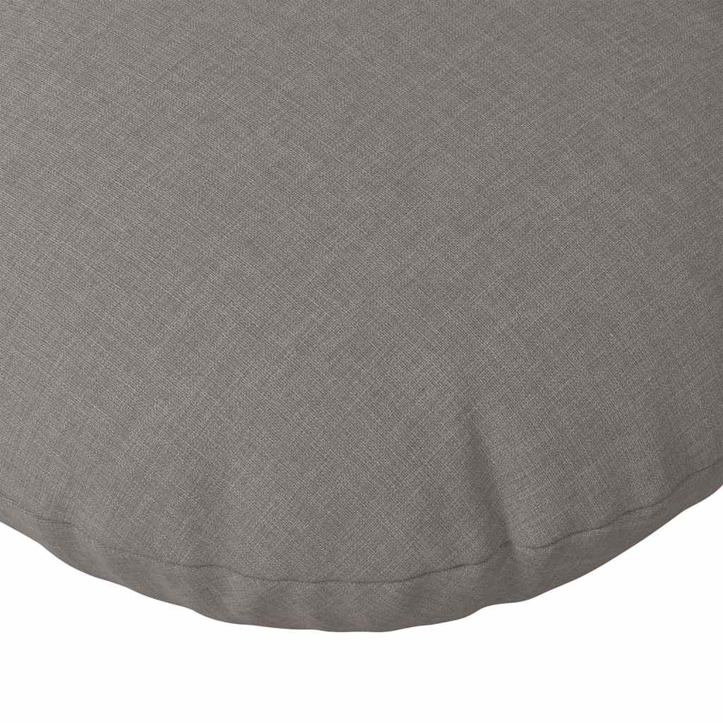 Seat Cushions 2 Pcs Taupe Ø30 X 13 Cm Fabric