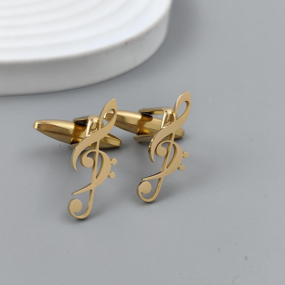 Musical Symbol Hollow Gold-plated Badge, Women’s Anti-exposure Buttons, Suit Lapel Pin, Men’s Collar Brooch, Couple Accessories