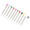 10Pcs Watch Screwdriver Set 8 Sizes Slot and 2 Sizes Cross Stainless Steel Watch Screwdriver Tools