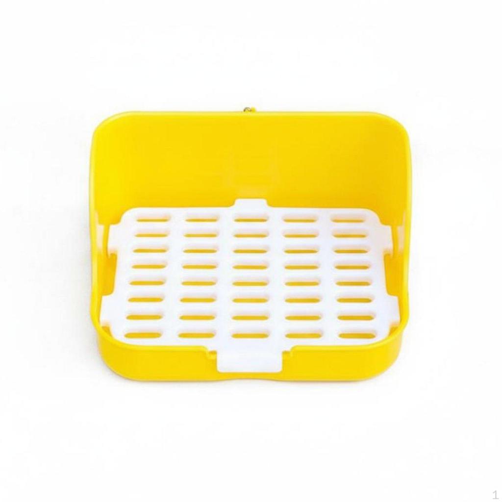Small Pet Toilet AntiTip Guinea Pig Corner Spill Resistant Design Box S
