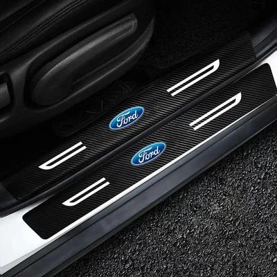 Nieuwe 2026 Auto Sticker Voor Ford Autodeur Drempel Anti-kras Stickers voor Ford Mondeo Fiesta Focus Ranger S MAX Kuga Edge Roush