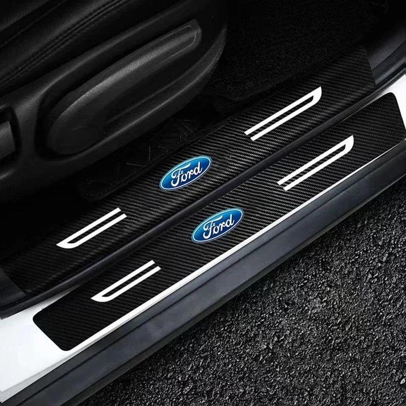 Samolepka na auto Ford Auto Přední Zadní Dveře Prahové Anti Scratch Samolepky pro Ford S MAX Kuga Mondeo Focus Fiesta Explorer Fusion Edg