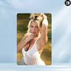 Metal Wall Art Sign Sexy Women Poster White Lace Swimsuit Decor 8x12 Inch