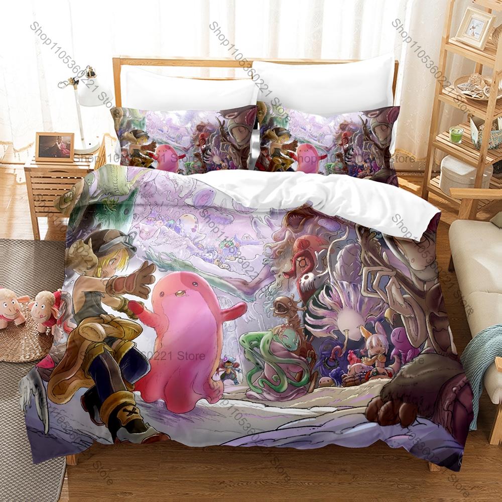 Cool Personality Popular Anime Made In Abyss New Bedding Duvet Cover Set Fashion Bed Linen Single Double Queen King Size