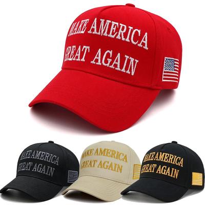 Donald 45-47 Never Surrender MAGA Hut Make America Great Again Slogan mit USA Flagge Verstellbare Baseballkappe Schwarzer Hut