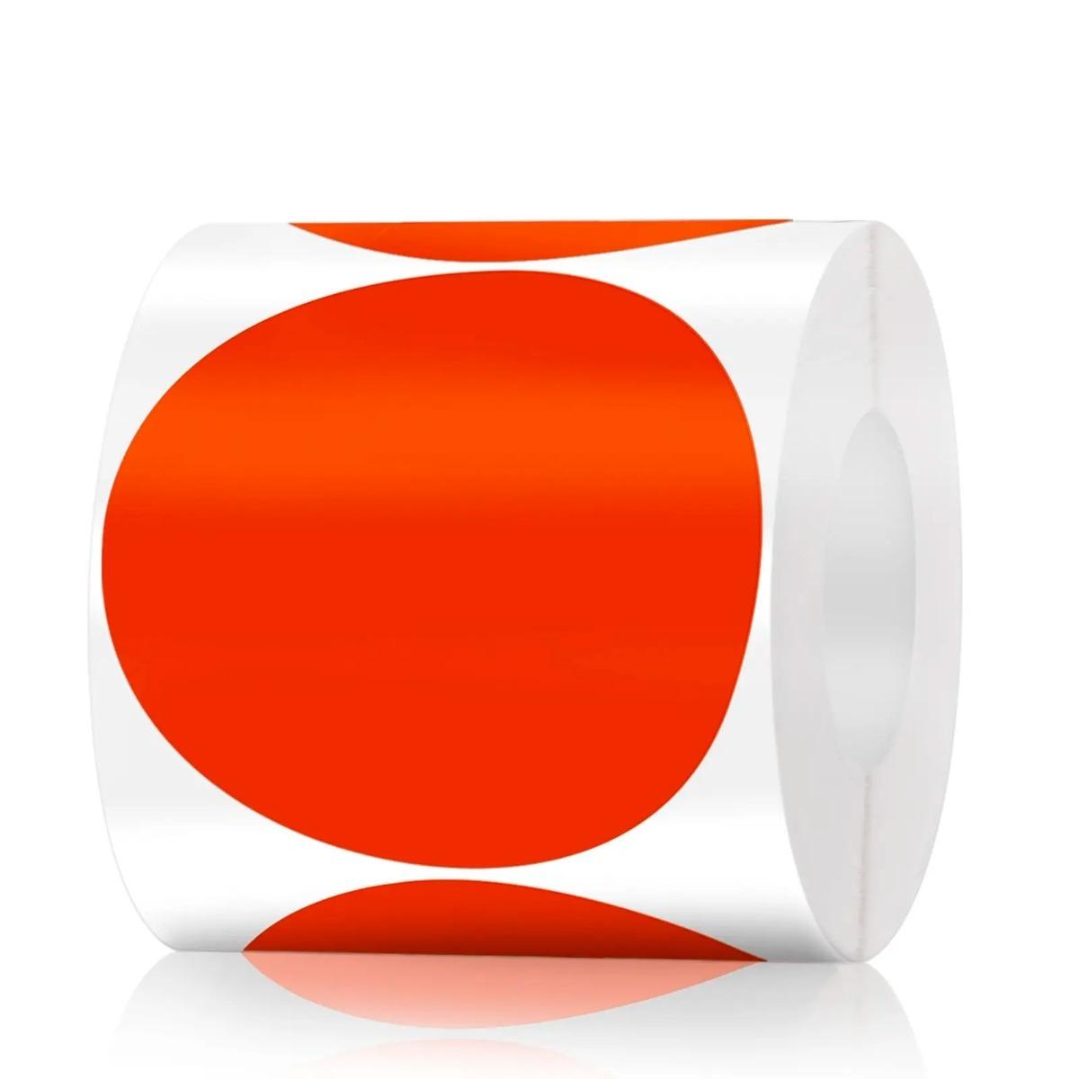 

2-дюймові круглі термонаклейки, самоклеючі круглі прямі термонаклейки, багатоцільові рулонні термонаклейки, 600 етикеток амарантовий