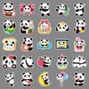 100 Panda Graffiti Stickers Personalized Hand-drawn Cartoon Cute Animal Decorative Water Cup Mobile Phone Case Stickers