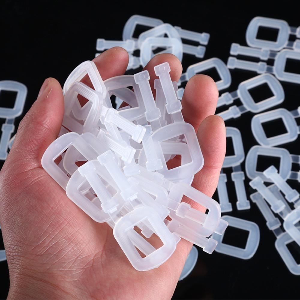 Transparent Plastic Packing Buckle 60x25 Mm Belt Buckle Packing Strap Buckle  Bundling Vegetables