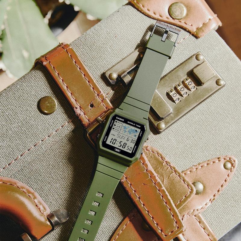 Casio Orologio da polso da uomo al quarzo con allarme, resistente all'acqua, in resina LF-30W-3A