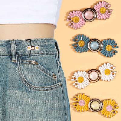 10Pcs The Waistband Is Tightened Artifact, The Waistline Of The Pants Is Large, The Button Is Small, The Daisy Is Closed, The Waist Is Adjusted