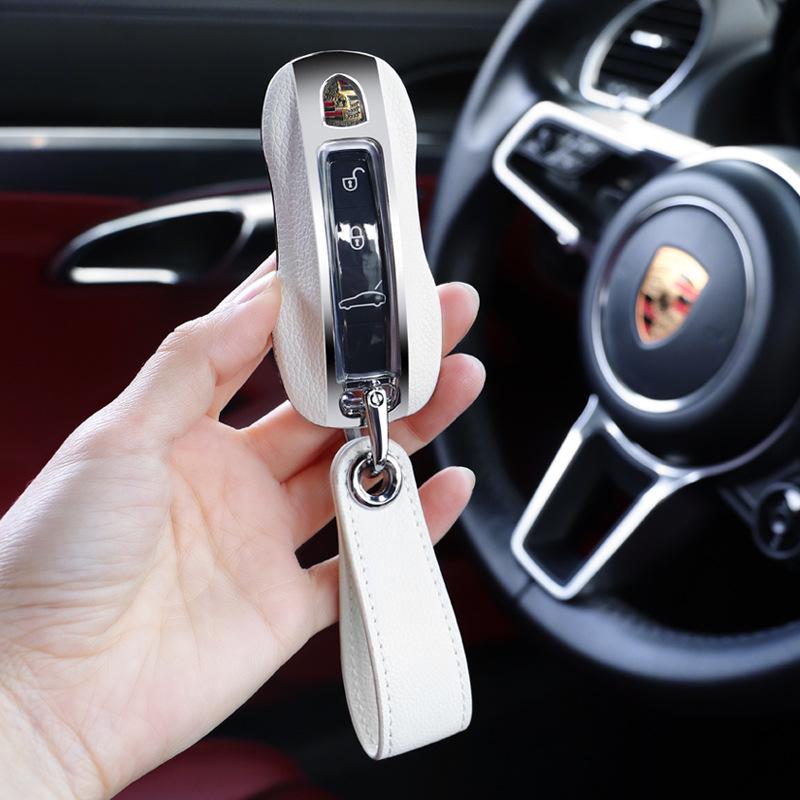 Porsche Schlüsselschale Abdeckung, Bordeauxrot 918/Cayenne/Macan/911/Panamera/Taycan