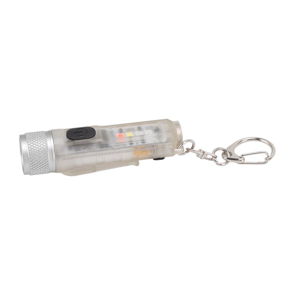 Strong Light Mini Keychain Flashlight Outdoor Portable Super Bright Multifunction LED Flashlight USB Rechargeable