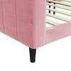 Daybed Pink 80x200 Cm Velvet