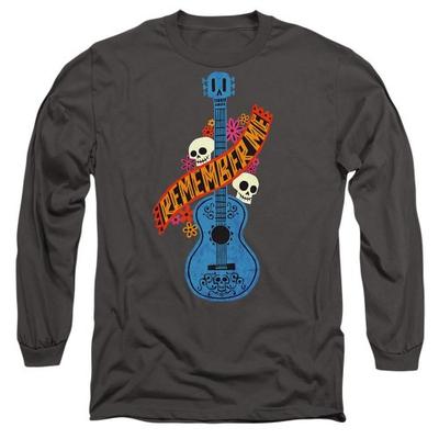 Coco Unisex Adult Remember Me Guitar With Skulls T-Shirt