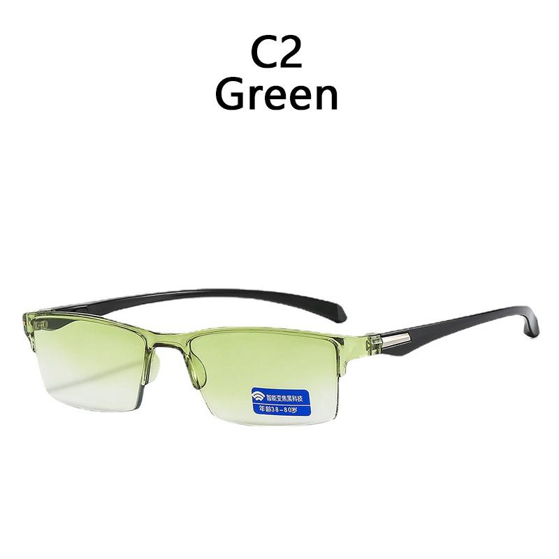 Presbyopia Eyeglasses Rimless Smart Zoom Frameless Reading Glasses Smart Technology Blue Light Blocking Reading Glasses