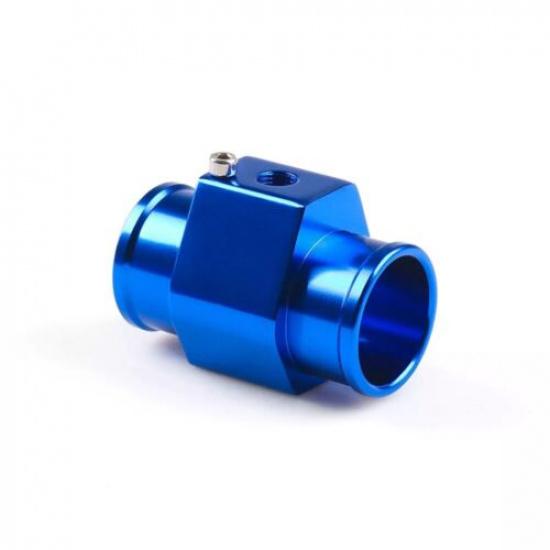 1X Water Temperature 32Mm Joint Pipe Sensor Gauge Radiator Hose Adapter-Blue New