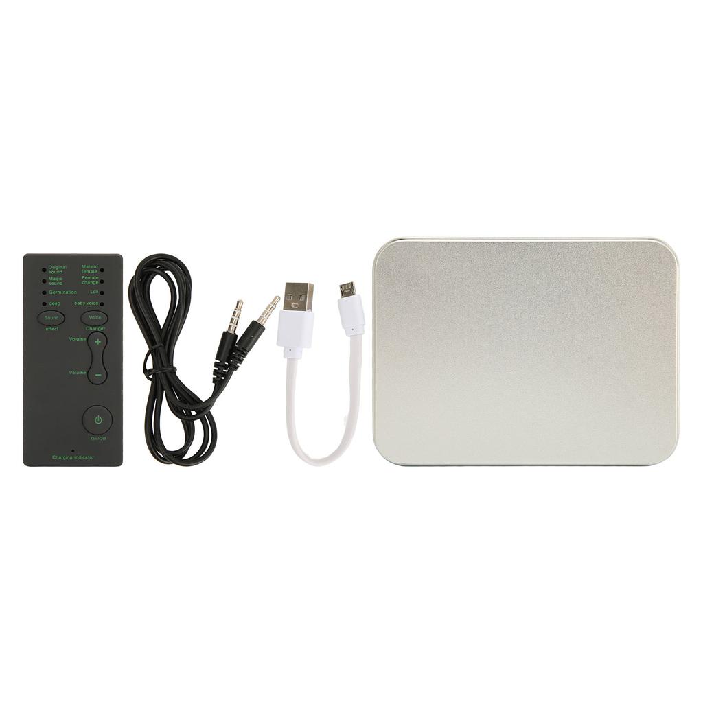 Phone Voice Changer Portable Mini 7 Sound Effects Handheld Voice Changer for Game Playing Livestreaming